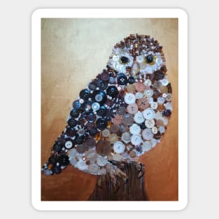 Little Owl Collage Sticker